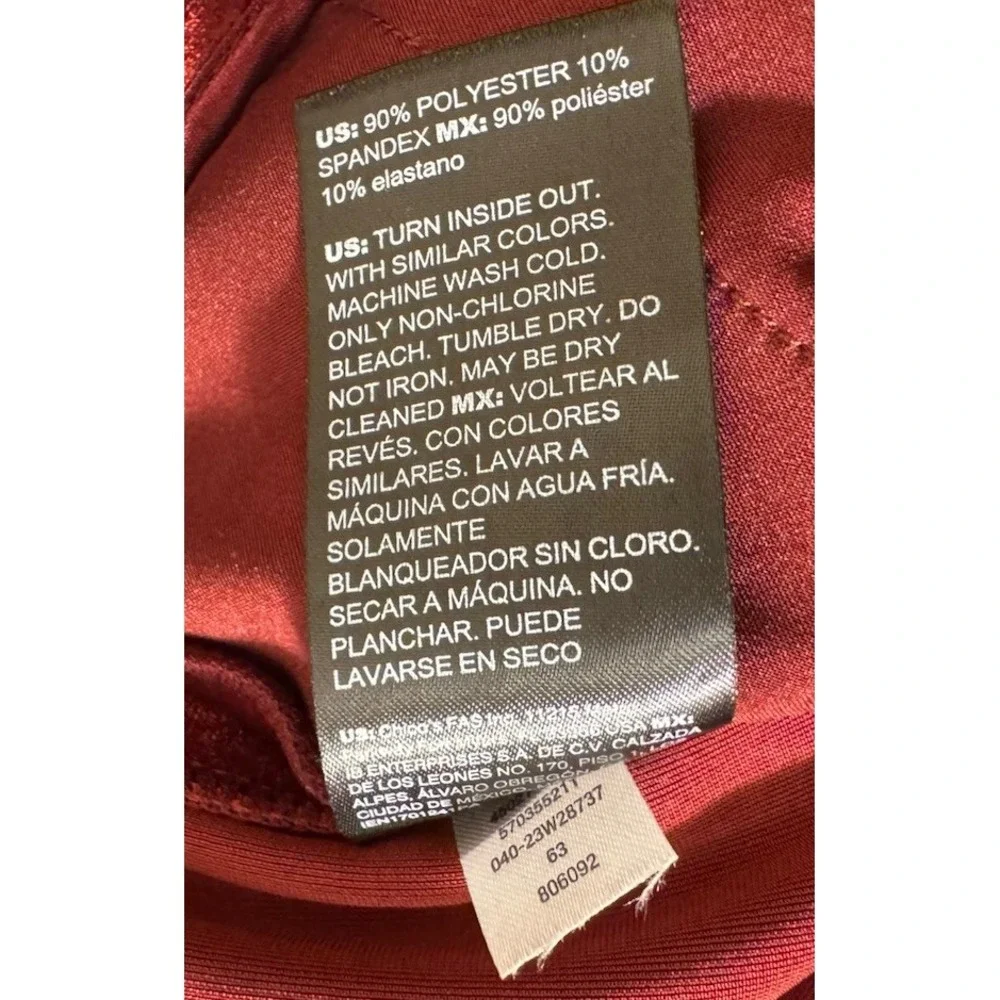 White House Black Market Luna Wide Leg Trousers Women 8 Red Velvet Holidays - Picture 6 of 7